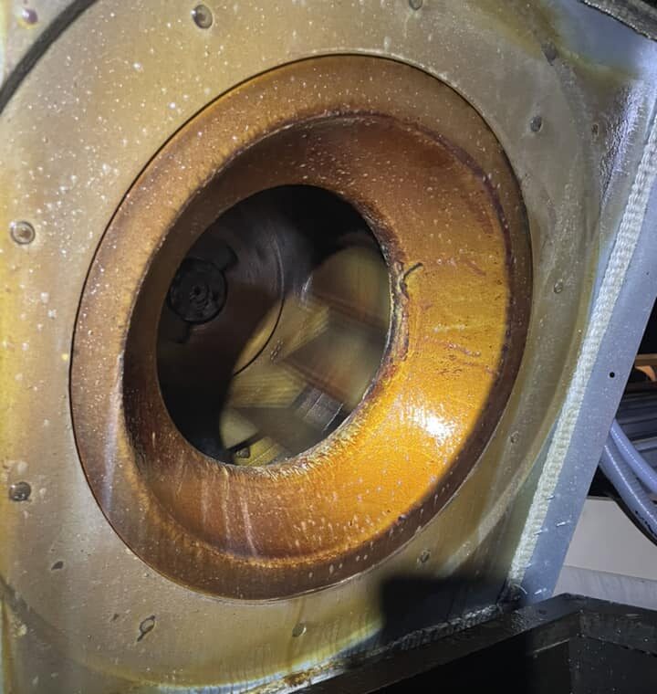 Hood cleaning results - Before (pair 1)