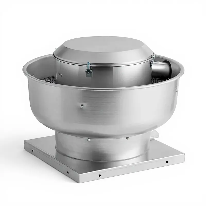 Direct drive upblast restaurant exhaust fan installation Dickson