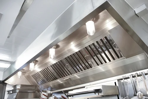 fire-rated duct access door installation on commercial kitchen grease duct - DDAN Hood Services